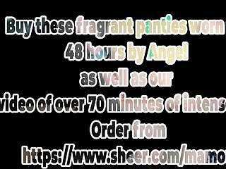 Angel flaunting her massive tits