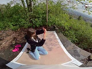 Perfect Teen Lili Charmelle Sucks And Fucks Hard In Forest  