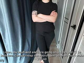 roommate fucks me hard: 'ready for your date?' with gaping ass.