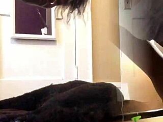 Big Pussy Spreading In Thong Close