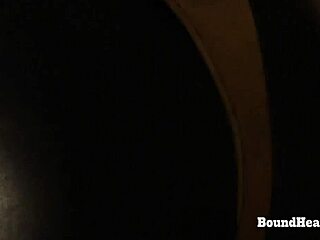 Dominant Lesbian Mistress Takes Big Strapon And Orgasms With Tied Up Slave. Femdom Ass Tits Domination Hardcore.