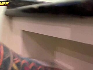 Skinny Sexy Girl with Big Butt Fucks Tattooed Guy at Hotel