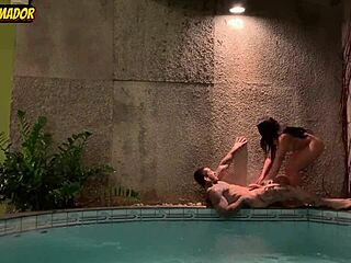 Skinny Sexy Girl with Big Butt Fucks Tattooed Guy at Hotel