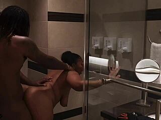 Real Shower Sex with Her Taking It Deep