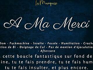 French femdom gives jerk off instructions