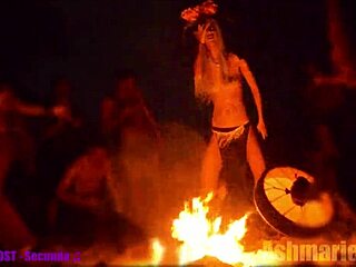 damn, i'm slut majick flashing topless in slow motion at public cemetery!