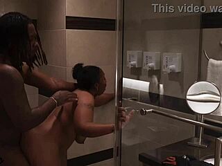 Real Shower Sex with Her Taking It Deep