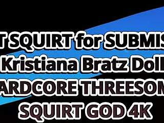 Kristina Bratz Doll 被 Matt 在自制大奶性爱中训练，后入手交和曲线屁股动作