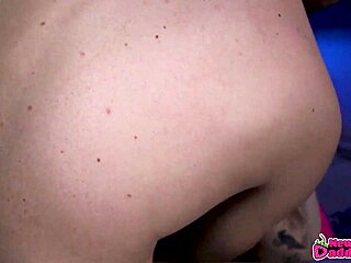 young blonde experiences throat pounding in amateur setting