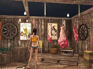 Gorgeous Amber Moore Succumbs to Uniformed Man's Deep Blowjob and Rimjob Temptation