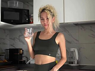 Beautiful Asian Woman Engages In Quickie Fingering And Masturbation With Muscular Man