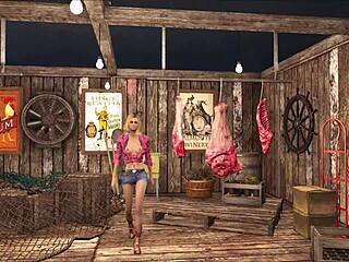 Gorgeous Amber Moore Succumbs to Uniformed Man's Deep Blowjob and Rimjob Temptation