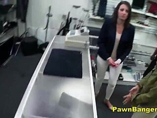 Customer Bangs Hairy Pussy for Cash in Backroom Deal