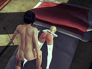 Ever seen a blonde in lingerie whipping in Honey Select 2?