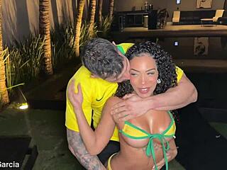 Hey, have you seen this Brazilian teen's perfect ass in interracial action?