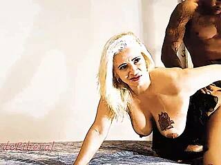 Well-Endowed Black Man Fucks Ass and Creampies