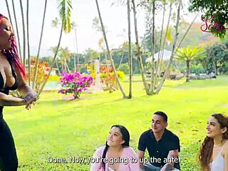 you caught my boyfriend cheating with my best friend, but i forgive you both so let's have this hot threesome with ass licking and fucking?