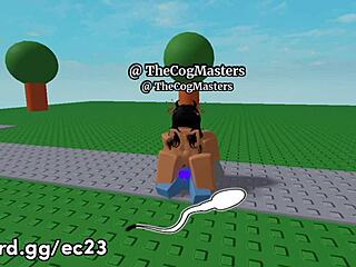 roblox girl rides my cock hard in the game