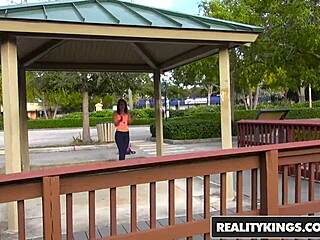 skinny teen harley ann wolf gives street blowjob to tyler steel