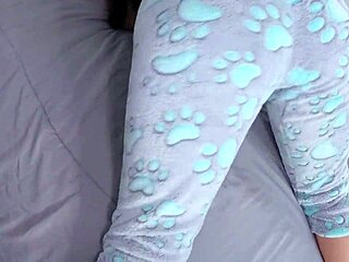 Latina stepdaughter rides cock in cowgirl