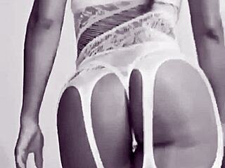 Look at this pretty young woman in lingerie that fits her perfectly!