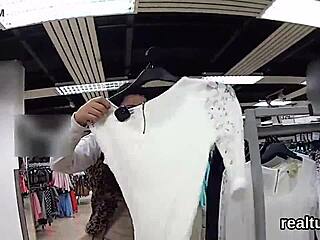 i watched this luscious czech chick get seduced in the mall and plowed in pov