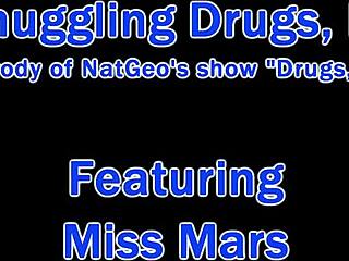 in smuggling inc, miss mars gets caught with handcuffs