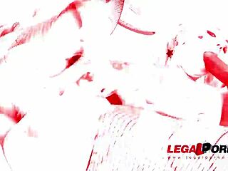 Kira Thorn takes on big cock squad for intense dp dap tp action - SZ1698