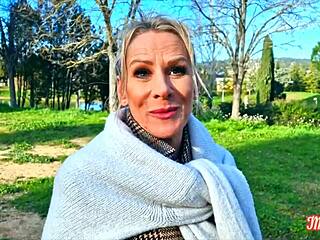 Victoria Cougar Teases with Big Breasts in Lingerie Fantasies