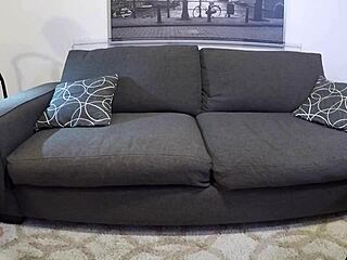 Scarlett Johnson Gags on Cum During Blowjob