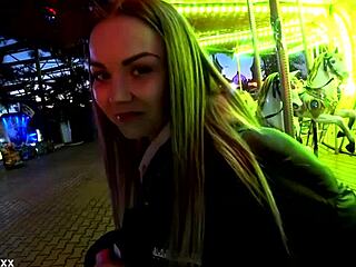 Blowjob in Amusement Park Leads to Quick Fuck