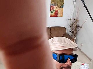 blonde deepthroats cock in bisexual porn casting interview