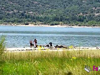 natali quinn bent over for quickie in swamp 😈