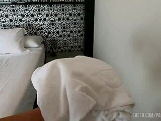 Marina Gold's Real Orgasms in Rough Shower Anal