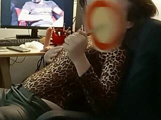 oh man, this french amateur in black leather pants and satin bodysuit gives rimjob then bends over for shaved pussy fucking in pov