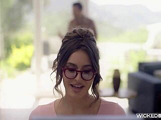 blonde teen fucks in clout episode with deepthroat