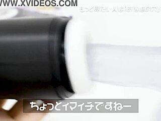 Doctor shiko mi uses machine for intense handjob in lab