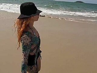 Orgia happens on deserted beach with safadas girls. Brazilian exhibitionists enjoy big tits doggy and double domination in homemade fun.