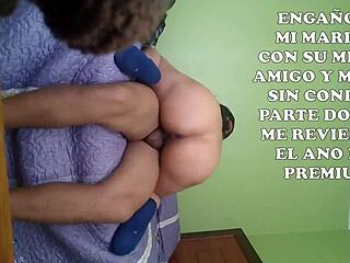 Mature Latina Wife Cuckolds Husband with Best Friend, Fucked Without Condom, Anal Submission