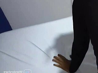 Latina Brunette in Skirt Begs for Hard Fuck and Creampie Gaping