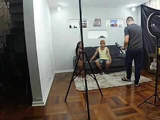 old man craves skinny latina's tight backside