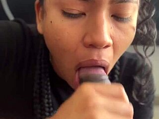 Cute Brunette Stepsister’s Friend Delivers Amazing Blowjob! 😍 -Amateur Couple- Nysdel