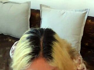 Foreigner pounds thick big booty blonde asian in pov doggystyle