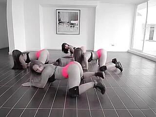 I watched some girls twerking at the party last night.