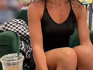Flashing in Public and Quick Fuck in Dressing Room