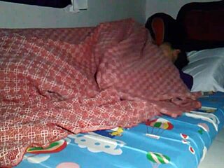 Sharing bed with stepmom leads to creampie under sheets