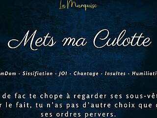 French Femdom Audio: Wear My Panties for Sissification JOI