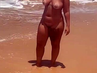 I got naked on the beach, flashing my body. Want to see?