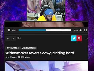 Juri Han and Femshep in wild animated blowjob action