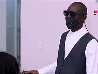 Big Cock Security Fucks Woman to Squirt